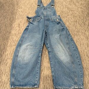 Free people barrel overalls size small worn once perfect condition